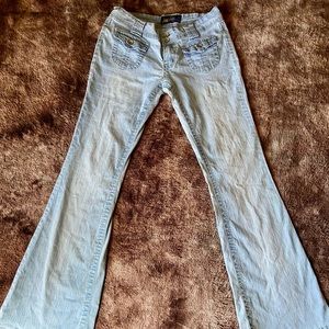 Angels Low Rise Flared Jeans
